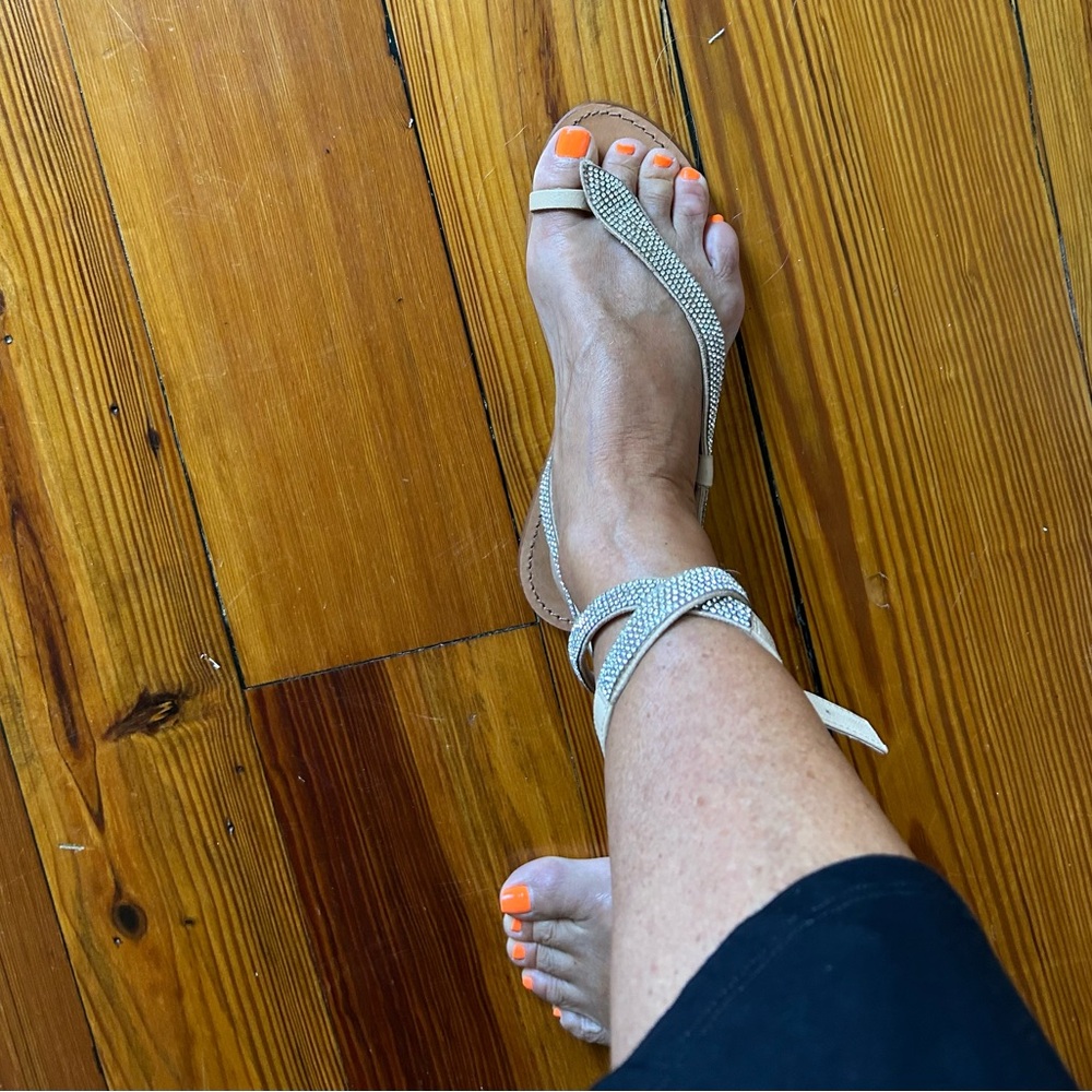 Schutz Courtney Crystal flat sandal - Picture 7 of 9